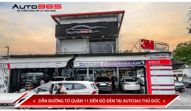DẪN ĐƯỜNG TỪ QUẬN 11 ĐẾN ĐỘ ĐÈN TẠI AUTO365 THỦ ĐỨC